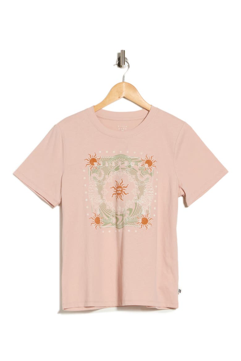 Sarah Beaming Graphic Tee, Alternate, color, DUSTY BLUSH