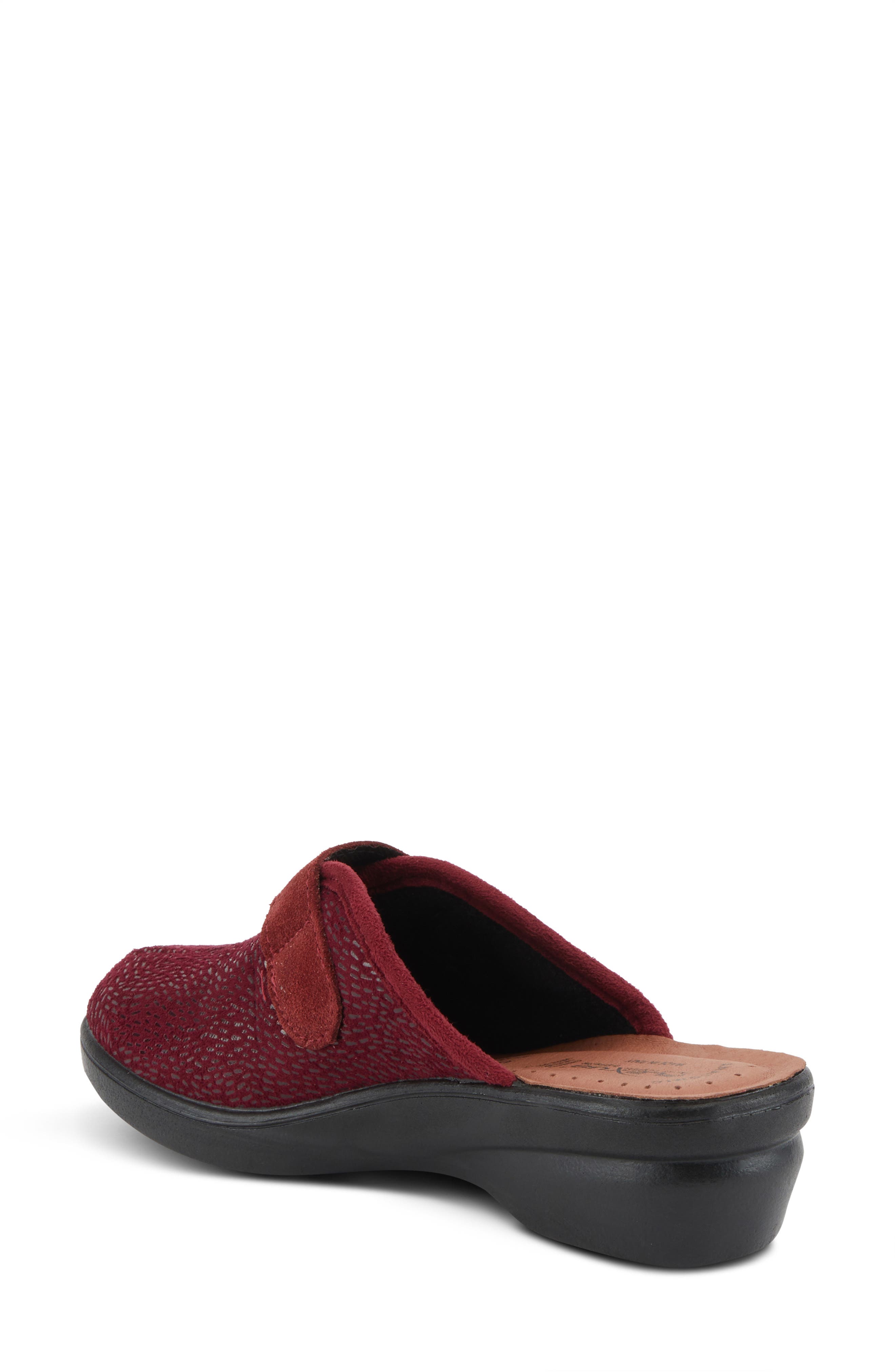 Flexus by Spring Step Merula Clog, Alternate, color, Bordeaux Multi