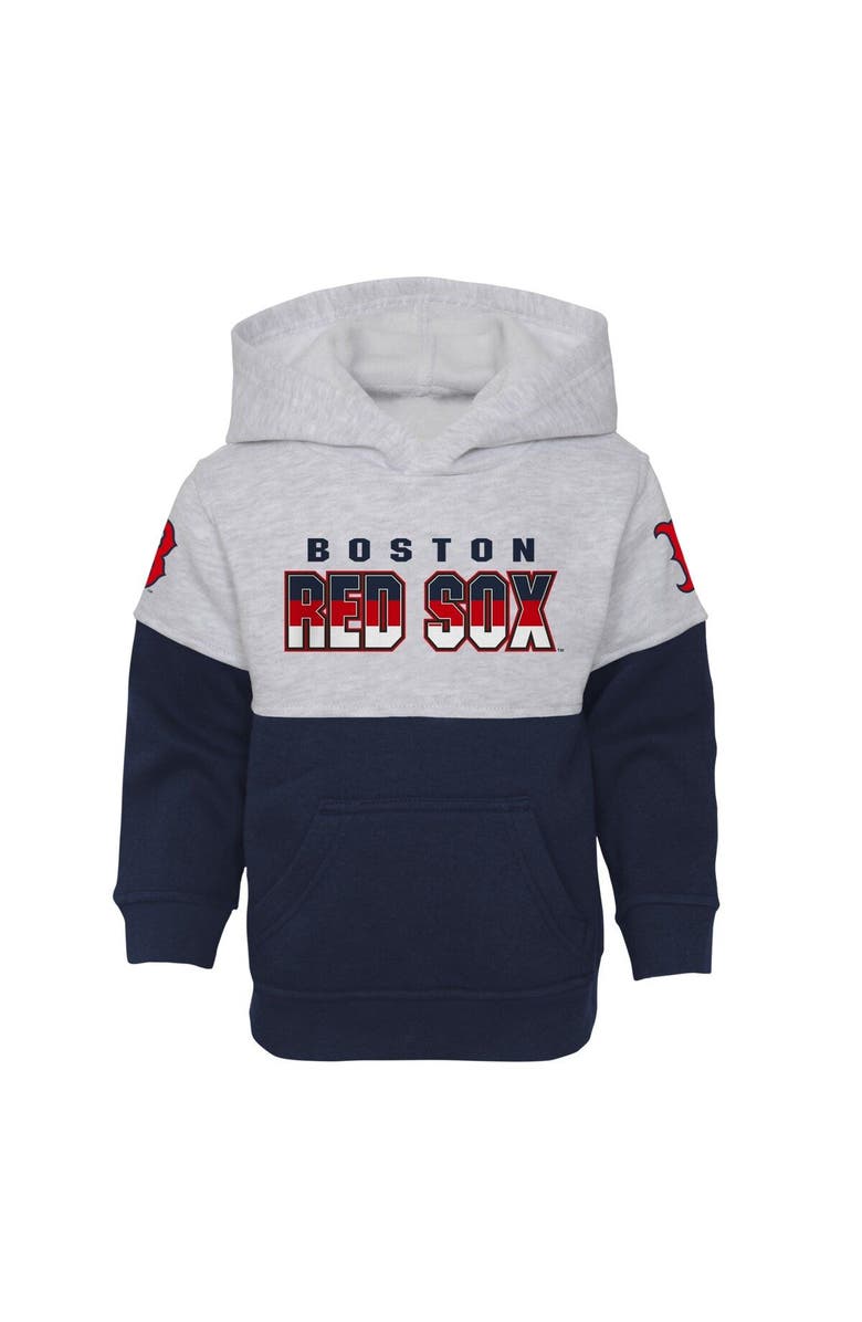 Outerstuff Infant Navy/Heather Gray Boston Red Sox Playmaker Pullover Hoodie & Pants Set, Alternate, color, Navy