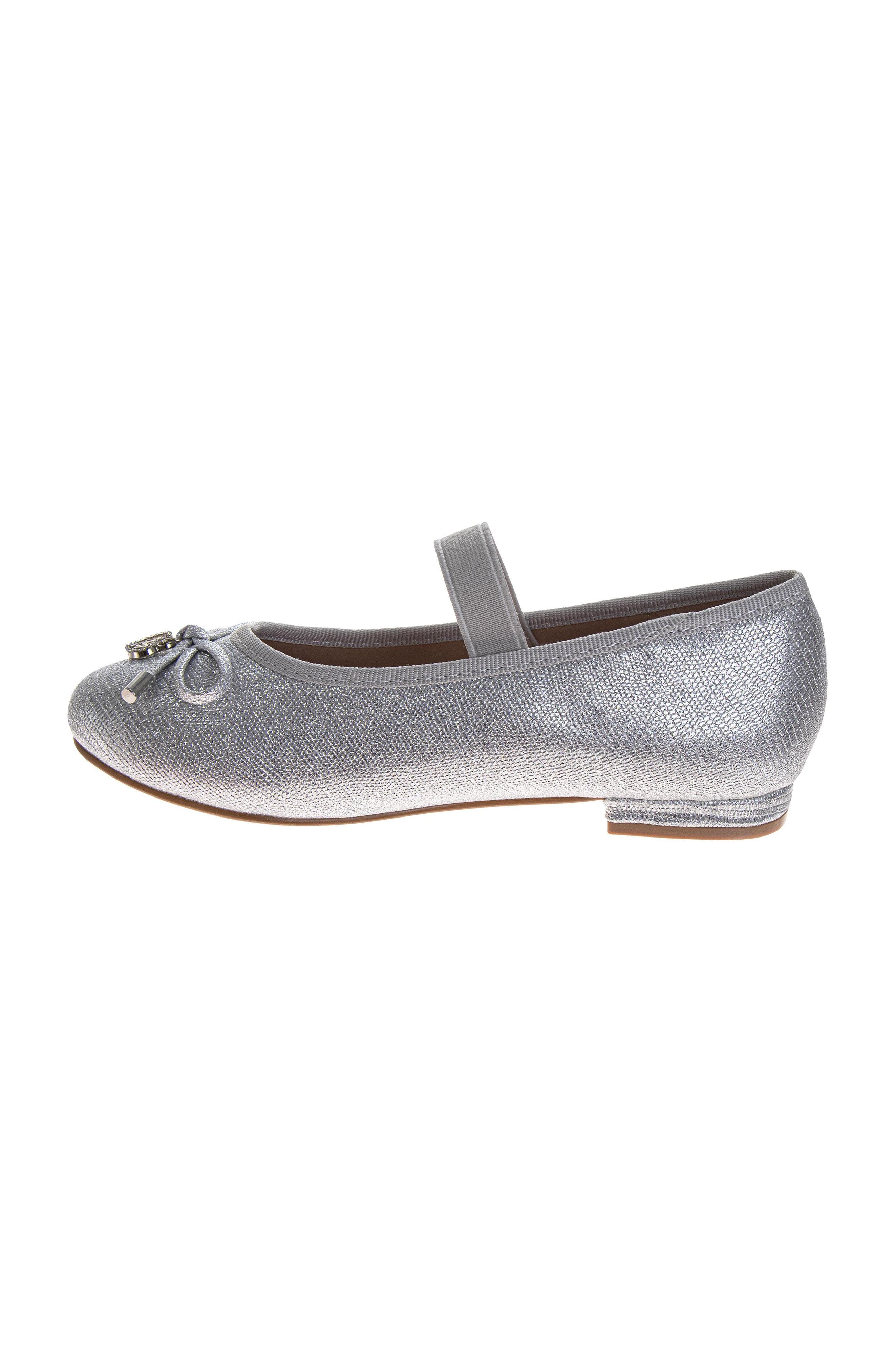 Dress Shoes for Girls Elegant Glitter Finish Classic Formal, Alternate, color, Silver