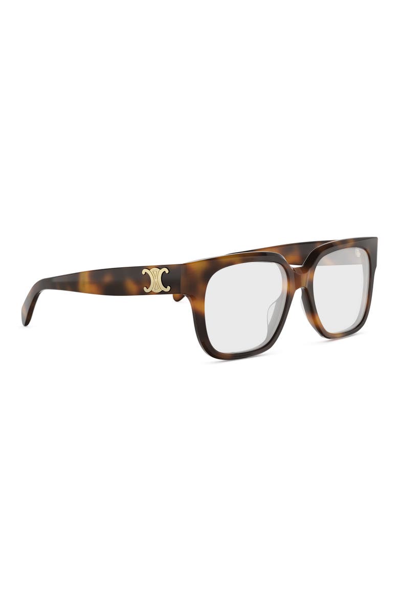 Triomphe 54mm Square Reading Glasses, Alternate, color, BLONDE HAVANA