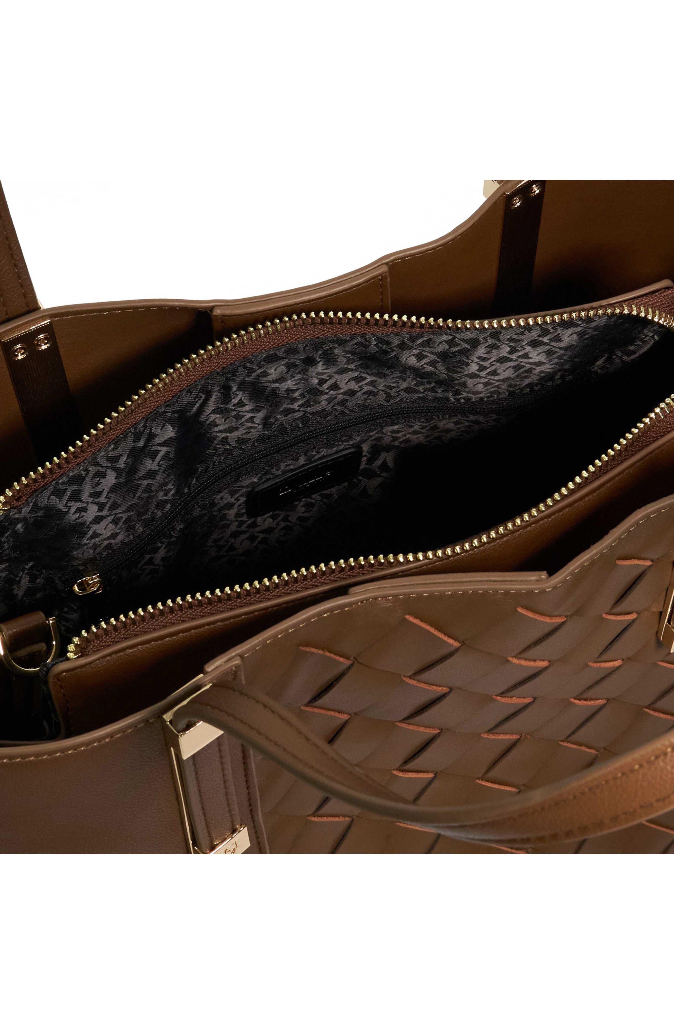 Dorry Leather Tote, Alternate, color, BROWN