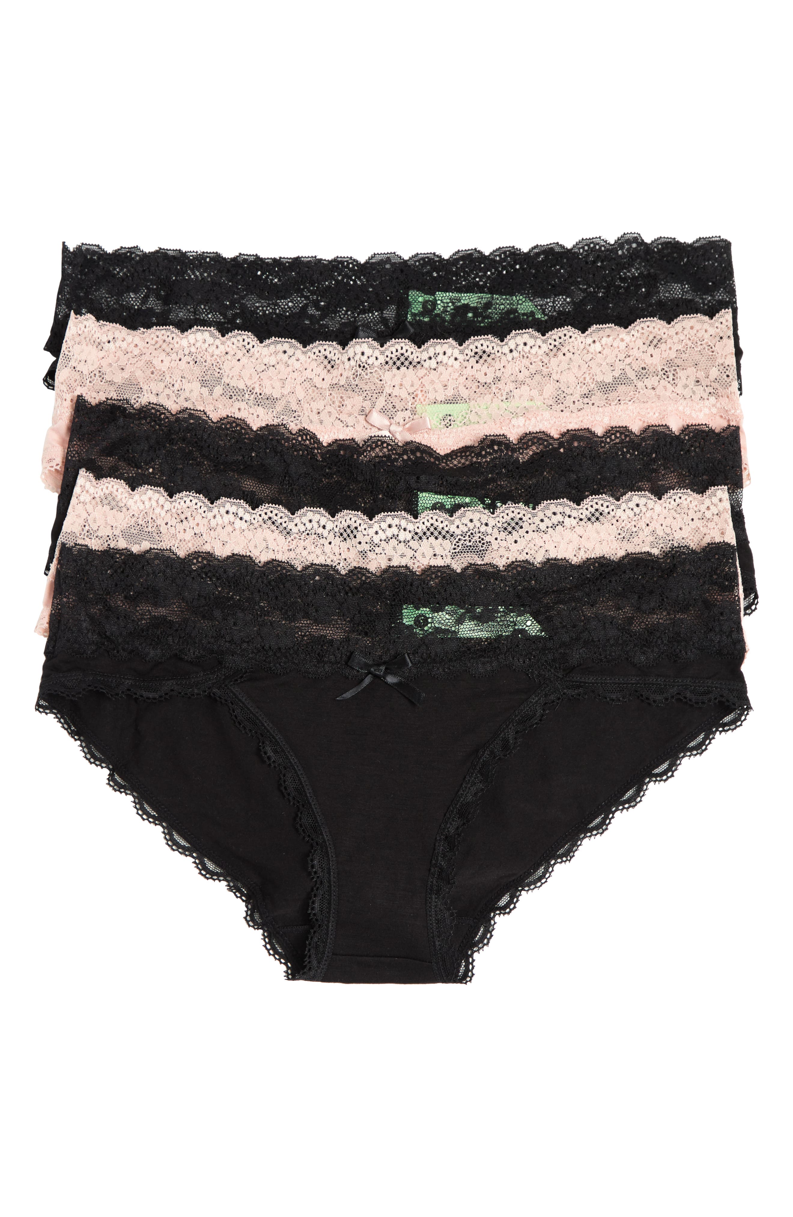 Honeydew Ahna 5-Pack Lace Low Rise Hipster Panties