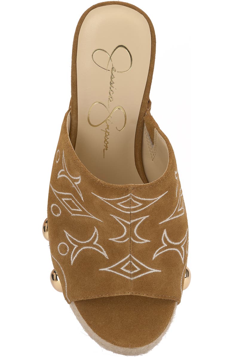 Jessica Simpson Vadim Platform Wedge Sandal, Alternate, color, Saddle Ranch