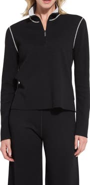 Lysse Reversible Cashmere Blend Half-Zip Sweater