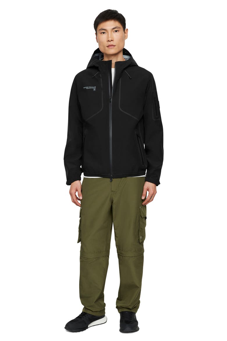 Monnoir Recycled Polyester Shell Jacket, Alternate, color, BLACK