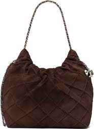 Tory Burch Fleming Suede Mini Hobo