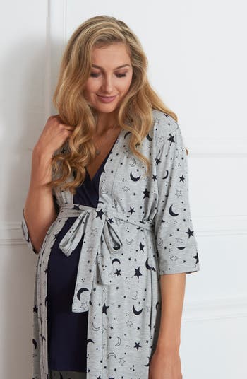 Everly Grey Analise During & After 5-Piece Maternity/Nursing Sleep 