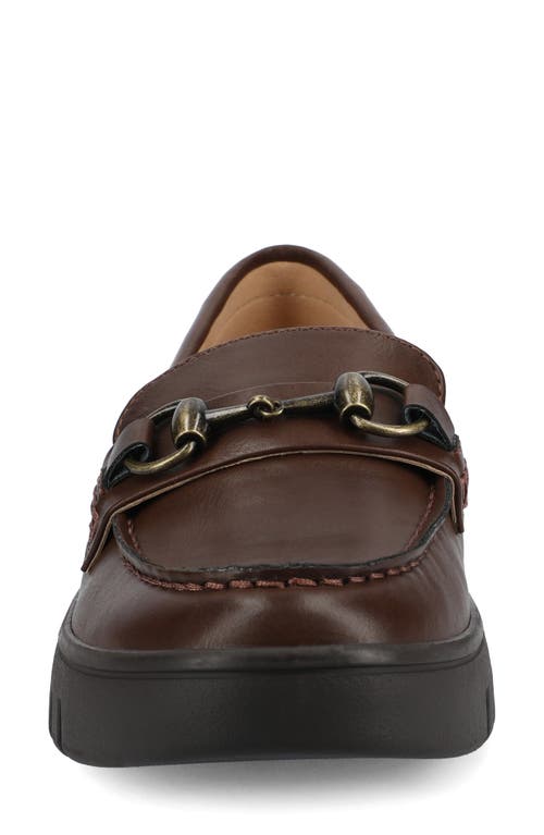 Journee Collection Kaya Horsebit Loafer In Brown