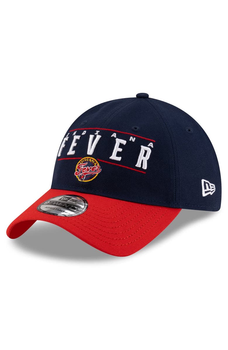New Era Unisex New Era Navy/Red Indiana Fever 2025 WNBA Draft 9TWENTY Adjustable Hat, Main, color,