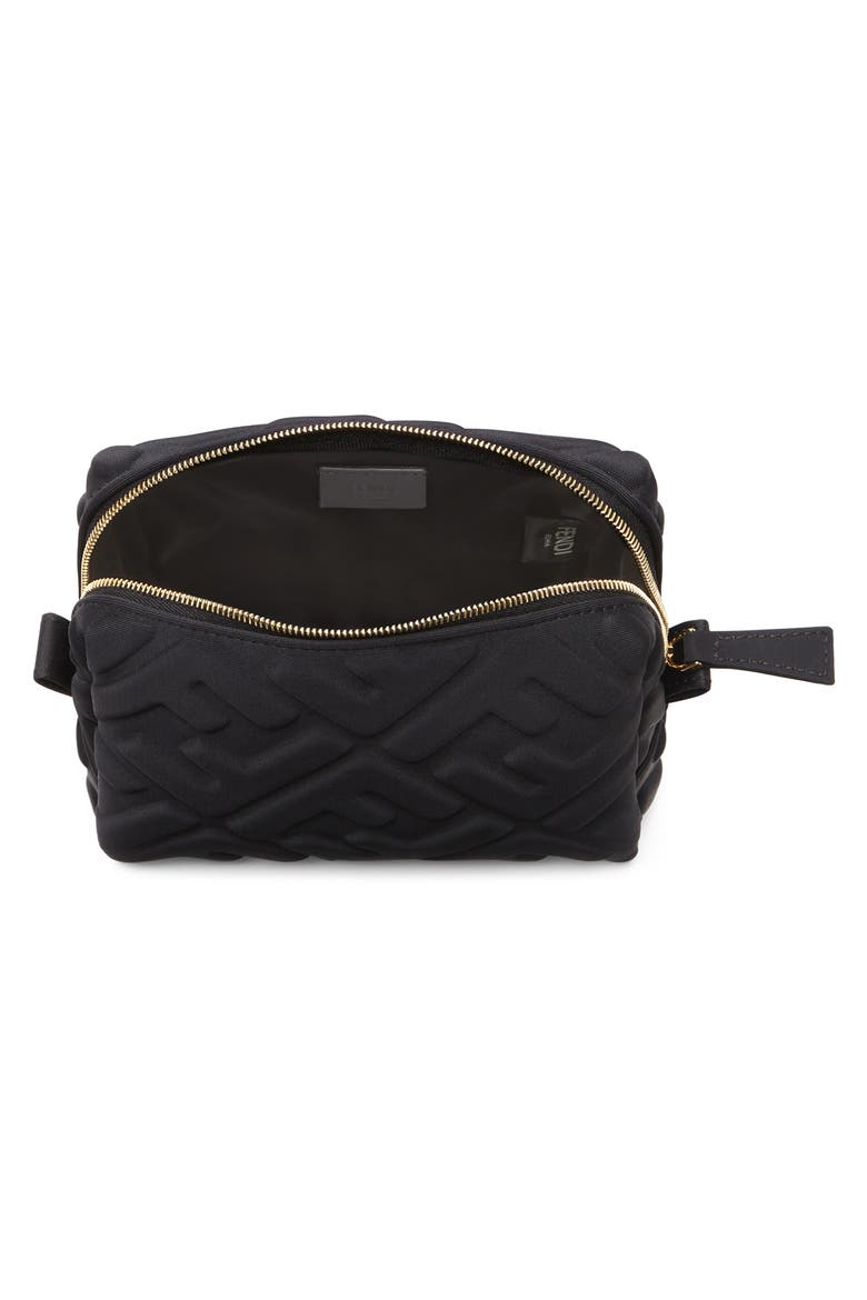 Small Trapezio FF Cosmetics Case, Alternate, color, NERO ORO