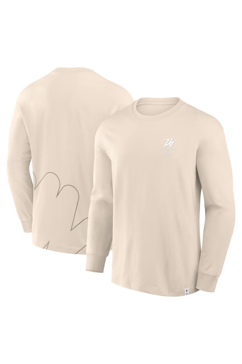 Men's Fanatics Cream Milano Cortina 2026 Winter Olympics Long Sleeve T-Shirt, Main, color, Cream
