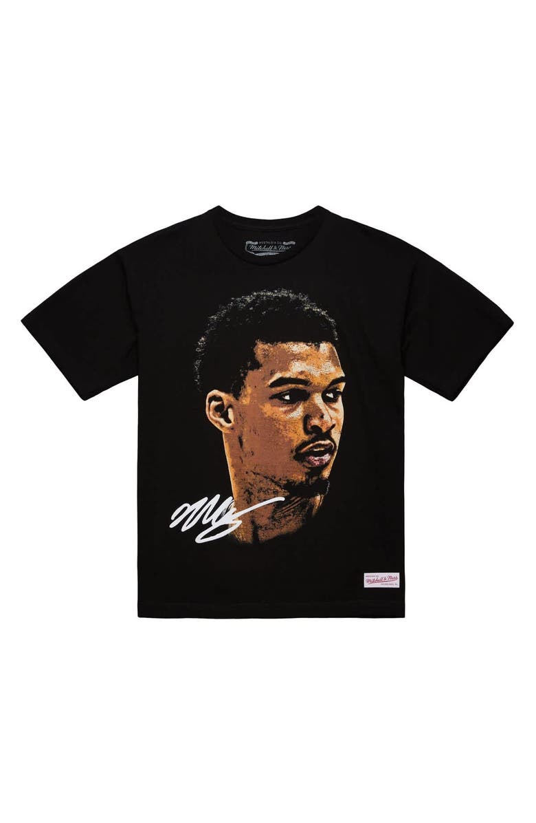 Mitchell & Ness Unisex Mitchell & Ness Victor Wembanyama Black NBA Real Big Face Player T-Shirt, Alternate, color, Black