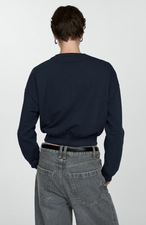 MANGO MANGO COTTON CREWNECK SWEATSHIRT