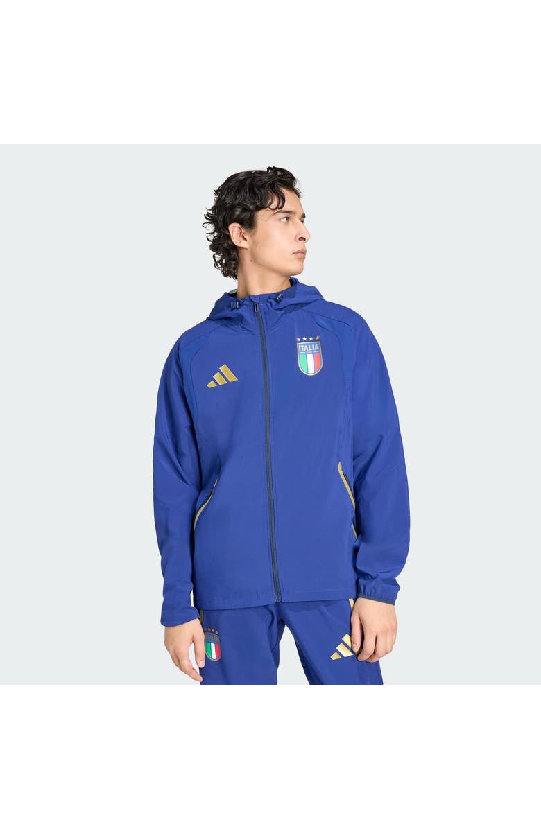 adidas Men
s adidas  Blue Italy National Team FIFA x World Cup 2026 Full-Zip Travel Windbreaker Jacket, Main, color, Blue
