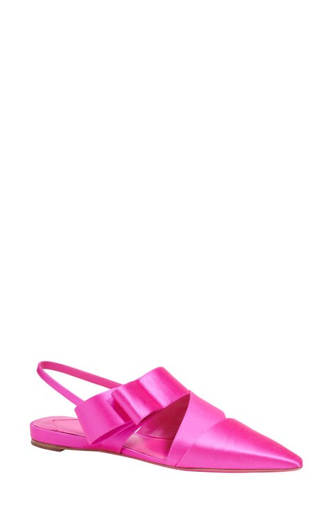 bianca pointed toe slingback flat