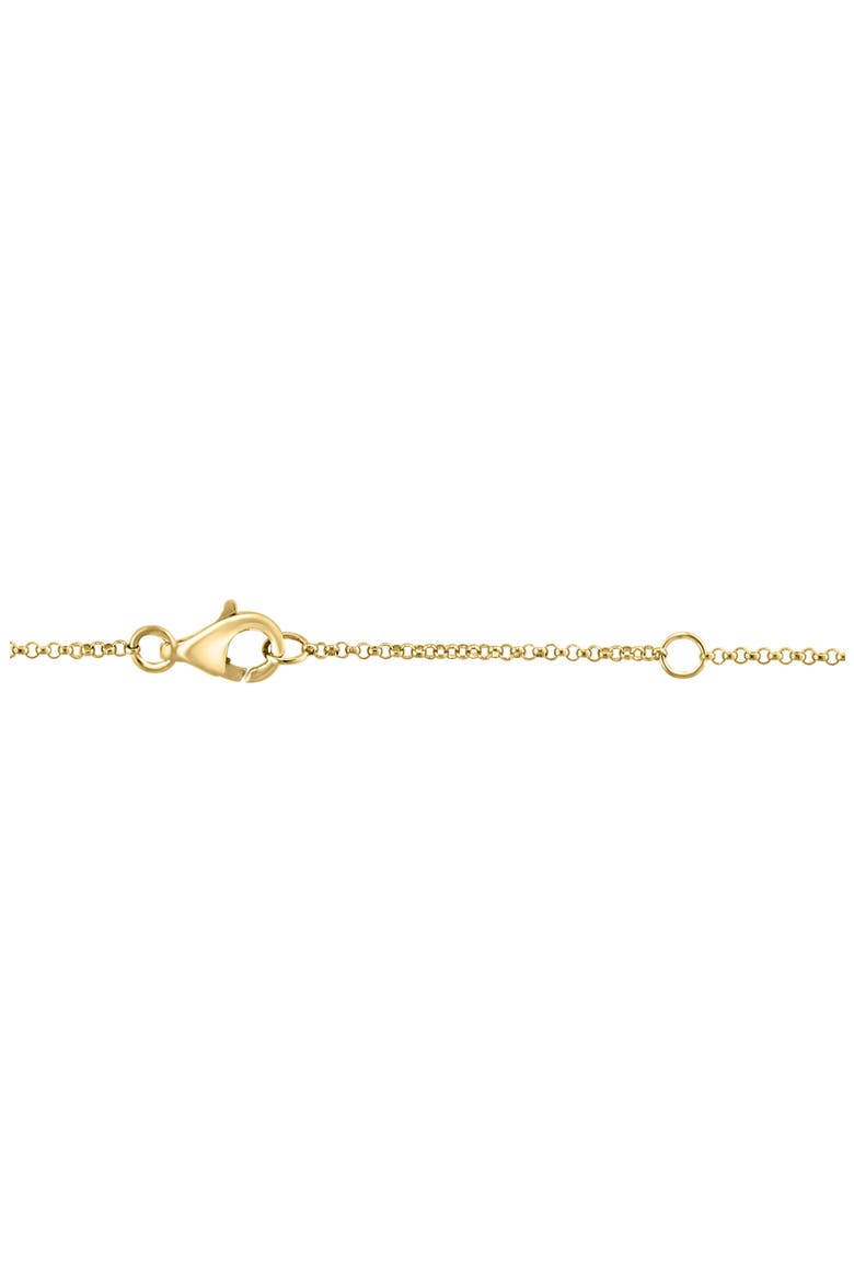 Diamond 'P' Initial Pendant Necklace, Alternate, color, GOLD