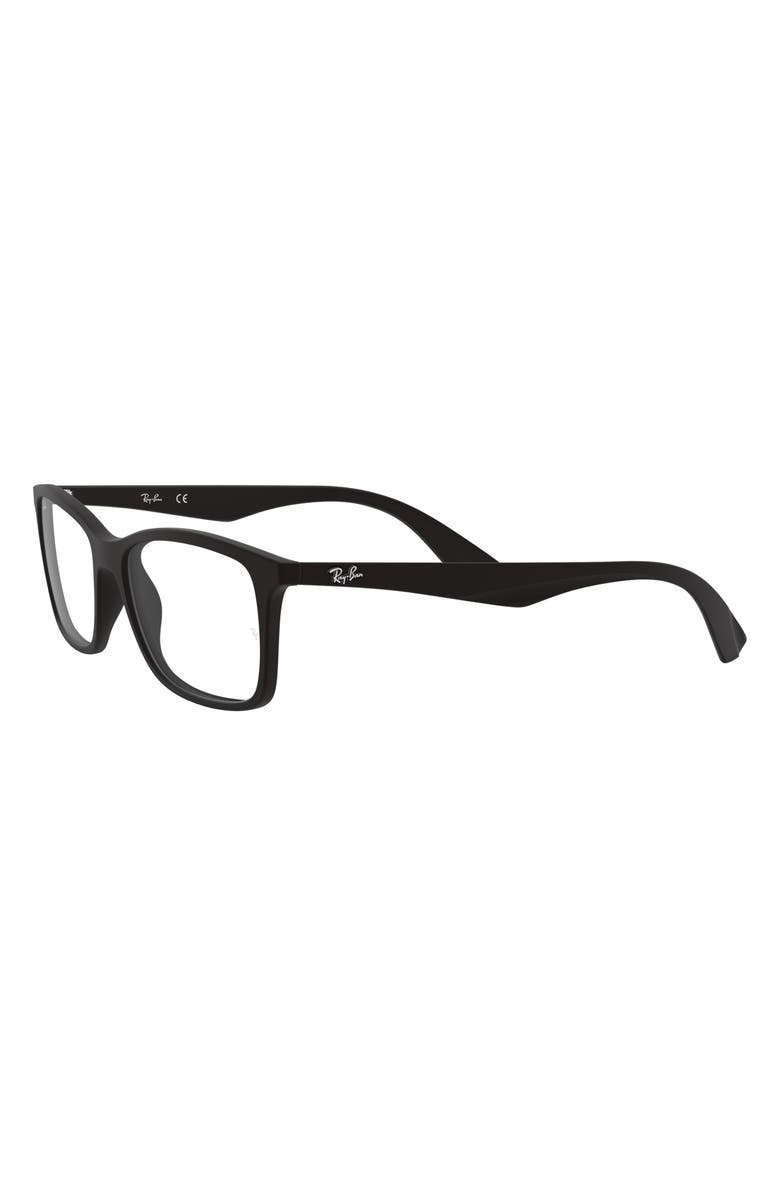 Ray-Ban 56mm Optical Glasses, Alternate, color, Matte Black