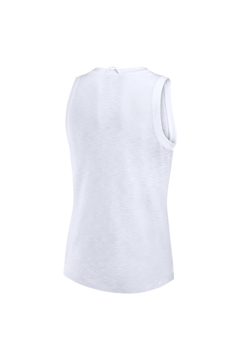 Women's Fanatics White Colorado Avalanche Slub Tank Top, Alternate, color, White