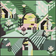 Jessie Zhao New York Double Sided Silk Scarf Of Imagination