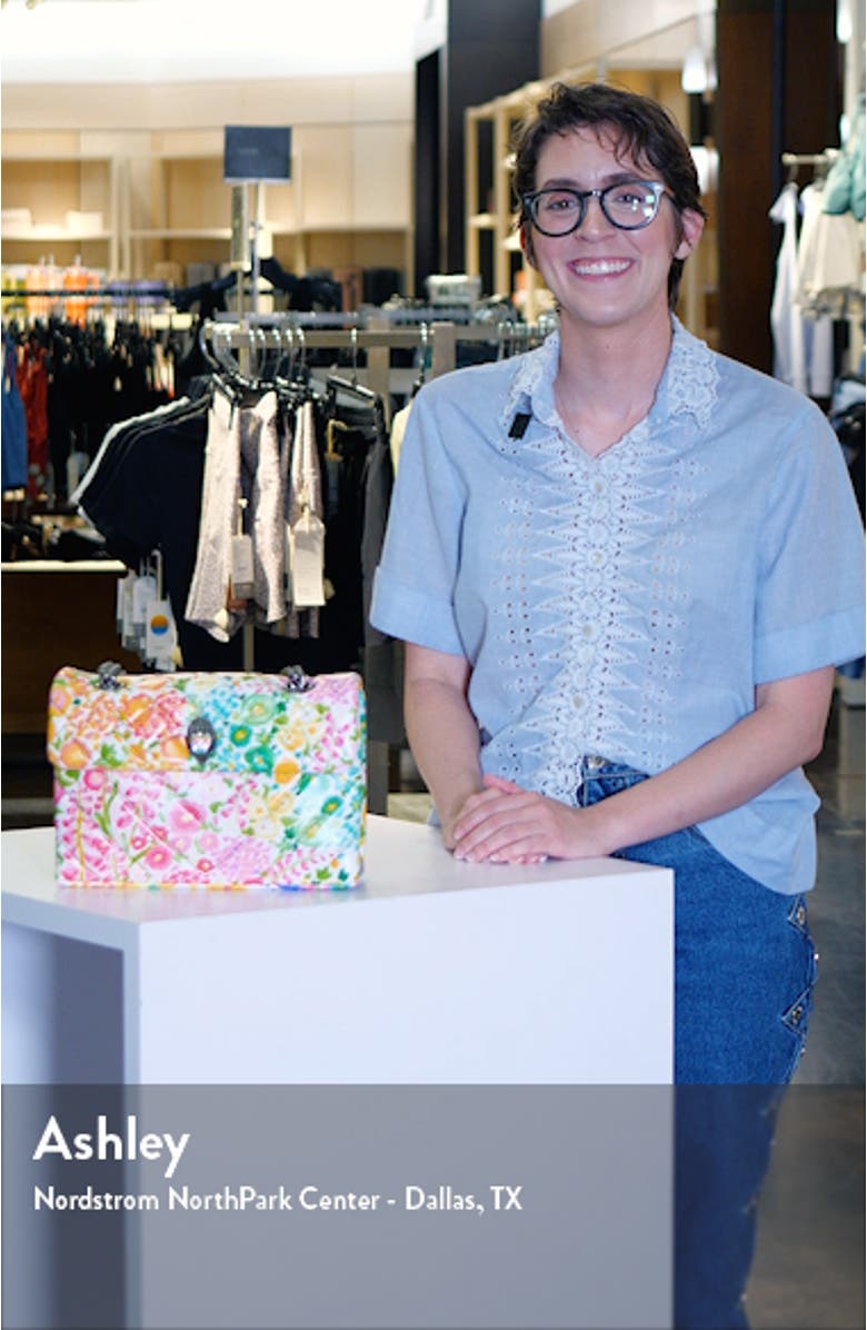 Floral Couture Kensington Floral Quilted Leather Crossbody Bag, sales video thumbnail