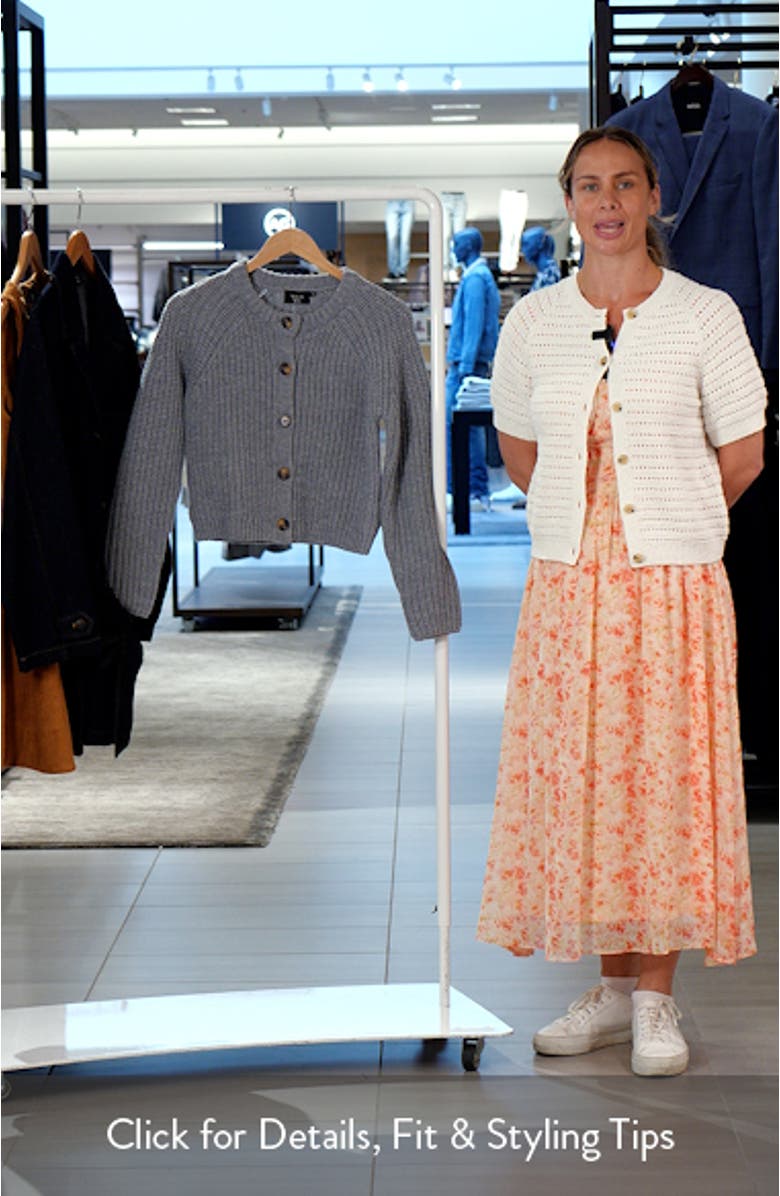 Aurora Crewneck Cardigan, sales video thumbnail