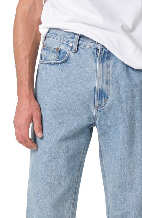 Agolde Waldon Relaxed Fit Straight Leg Jeans In Circuit Blue In Circuit