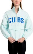 LUSSO Women's Lusso Light Blue Chicago Cubs Parker Half-Zip Jacket