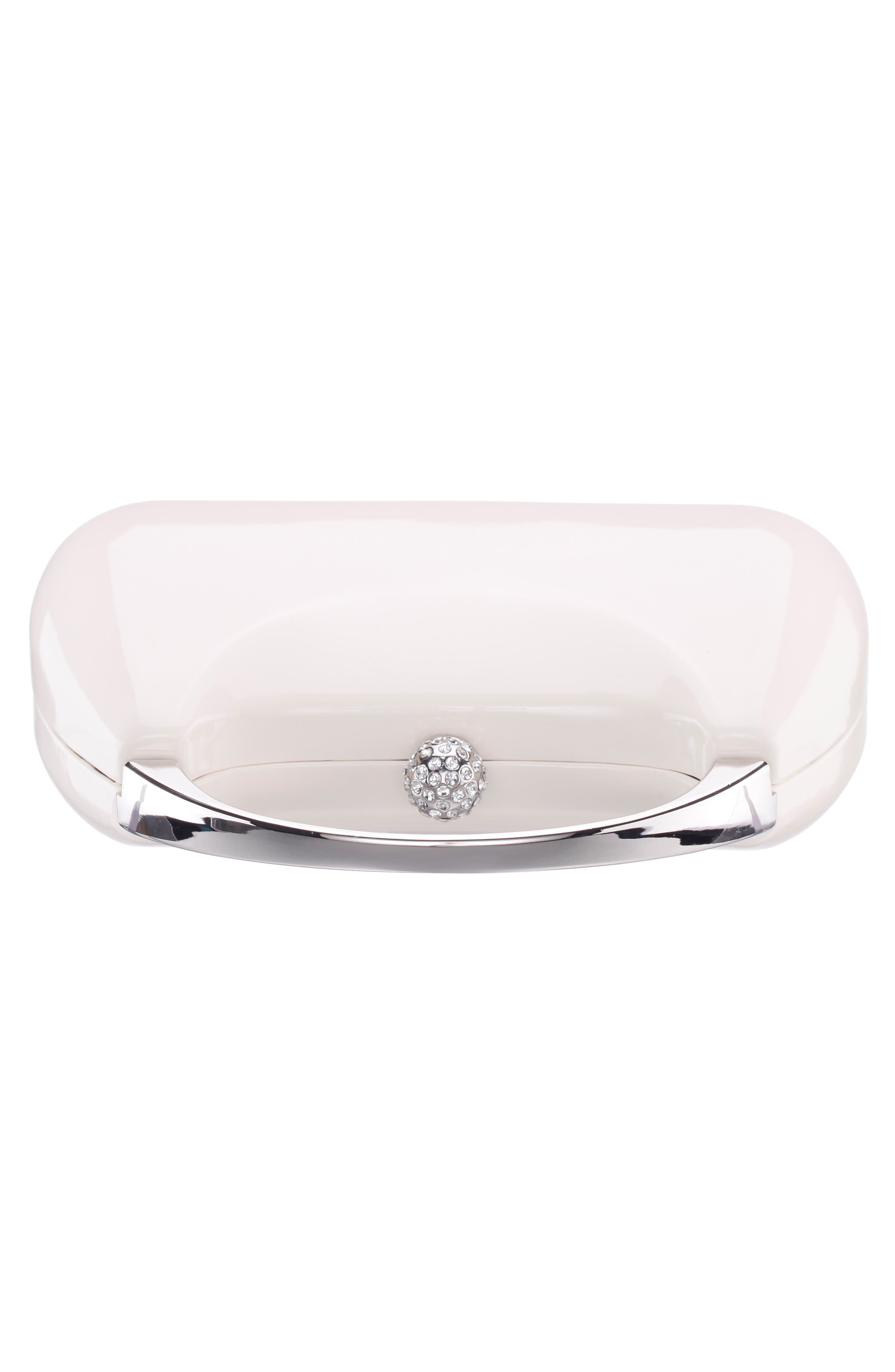 Minaudière Top Handle Bag, Alternate, color, ECRU