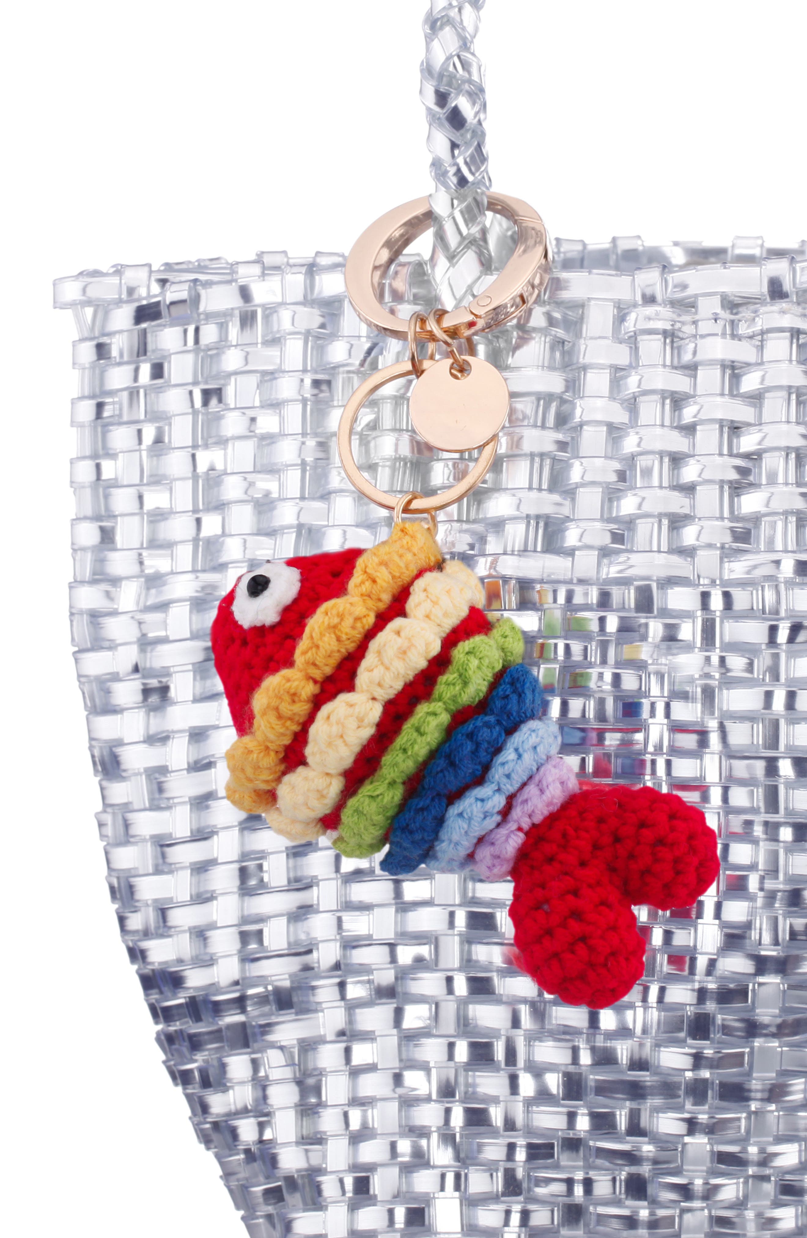 Nina Rainbow Fish Bag Charm, Alternate, color, Rainbow Multi