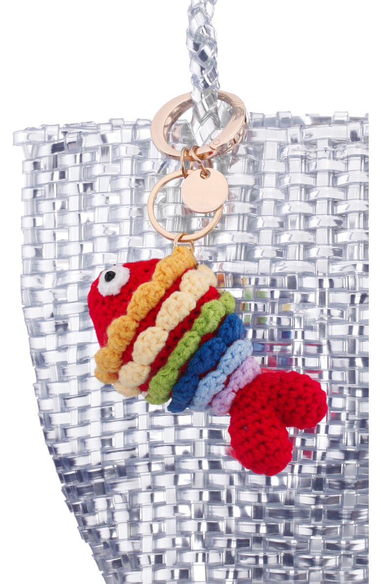 Nina Rainbow Fish Bag Charm, Alternate, color, Rainbow Multi