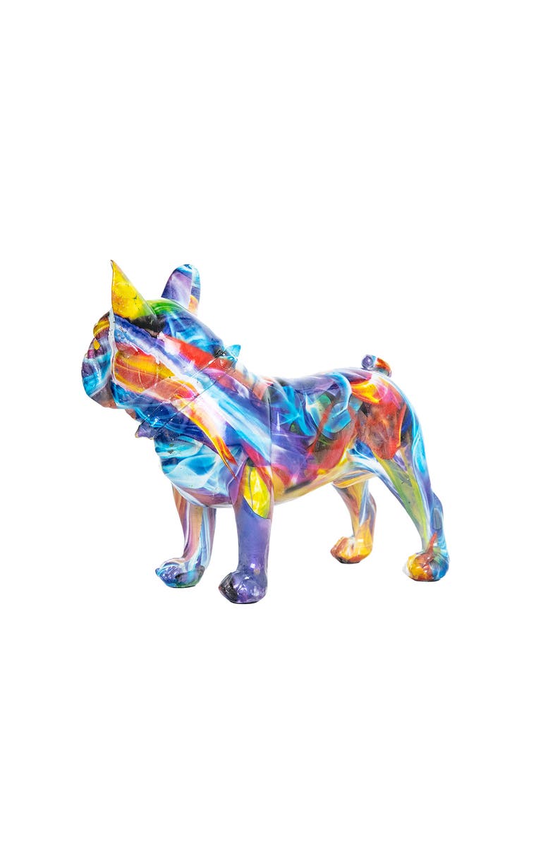 INTERIOR ILLUSIONS Plus Smoke Art Bulldog Ears Up, Alternate, color, Multi-Color