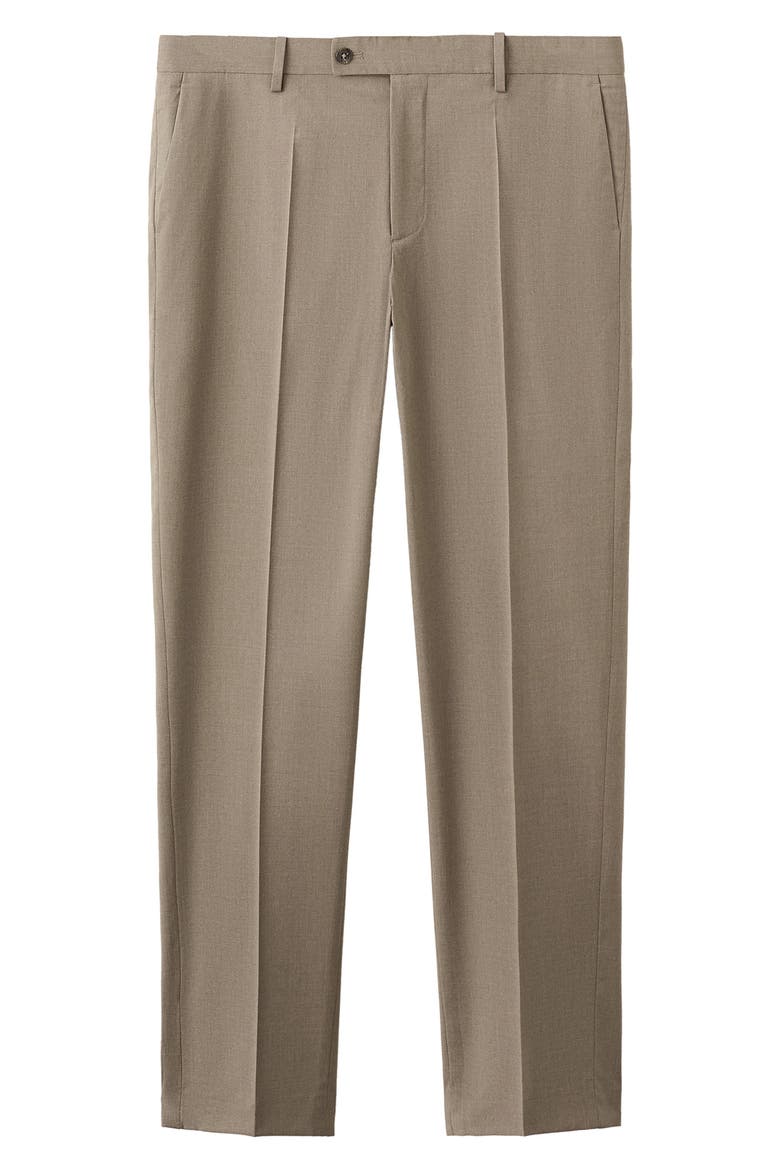 Milan Slim Fit Suit Pants, Alternate, color, MEDIUM BROWN