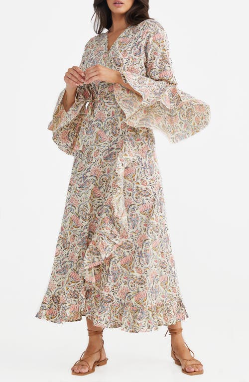 Talisman The Label Carly Floral Wrap Front Cotton Dress