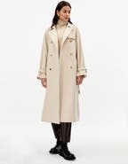 GOBI Mongolian Cashmere Cashmere Double Breasted Trench Coat