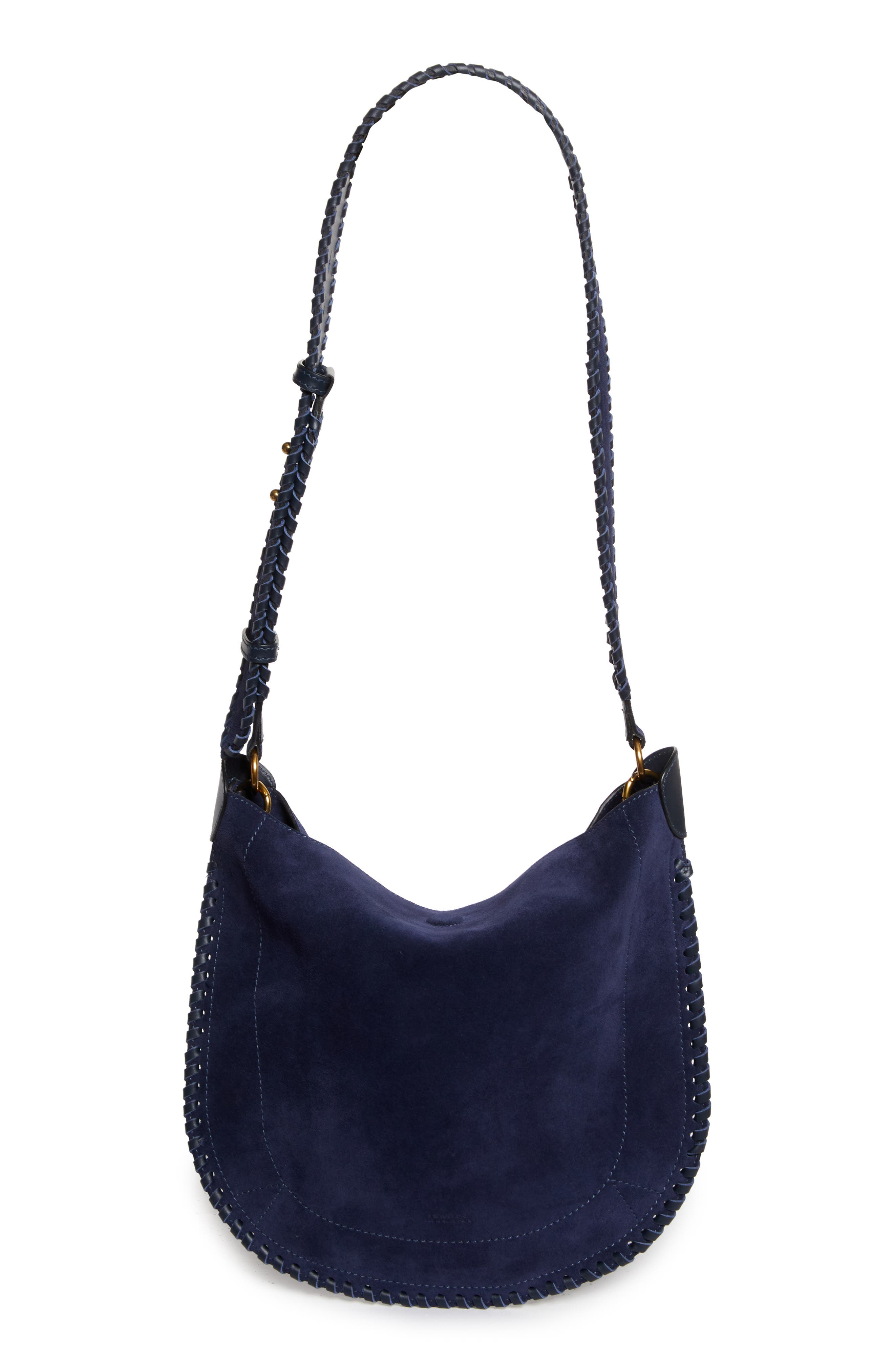Isabel Marant Oskan XO Capsule Suede Shoulder Bag, Main, color, 