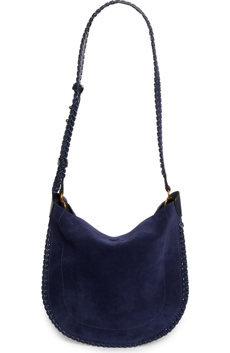 Isabel Marant Oskan XO Capsule Suede Shoulder Bag, Main, color,