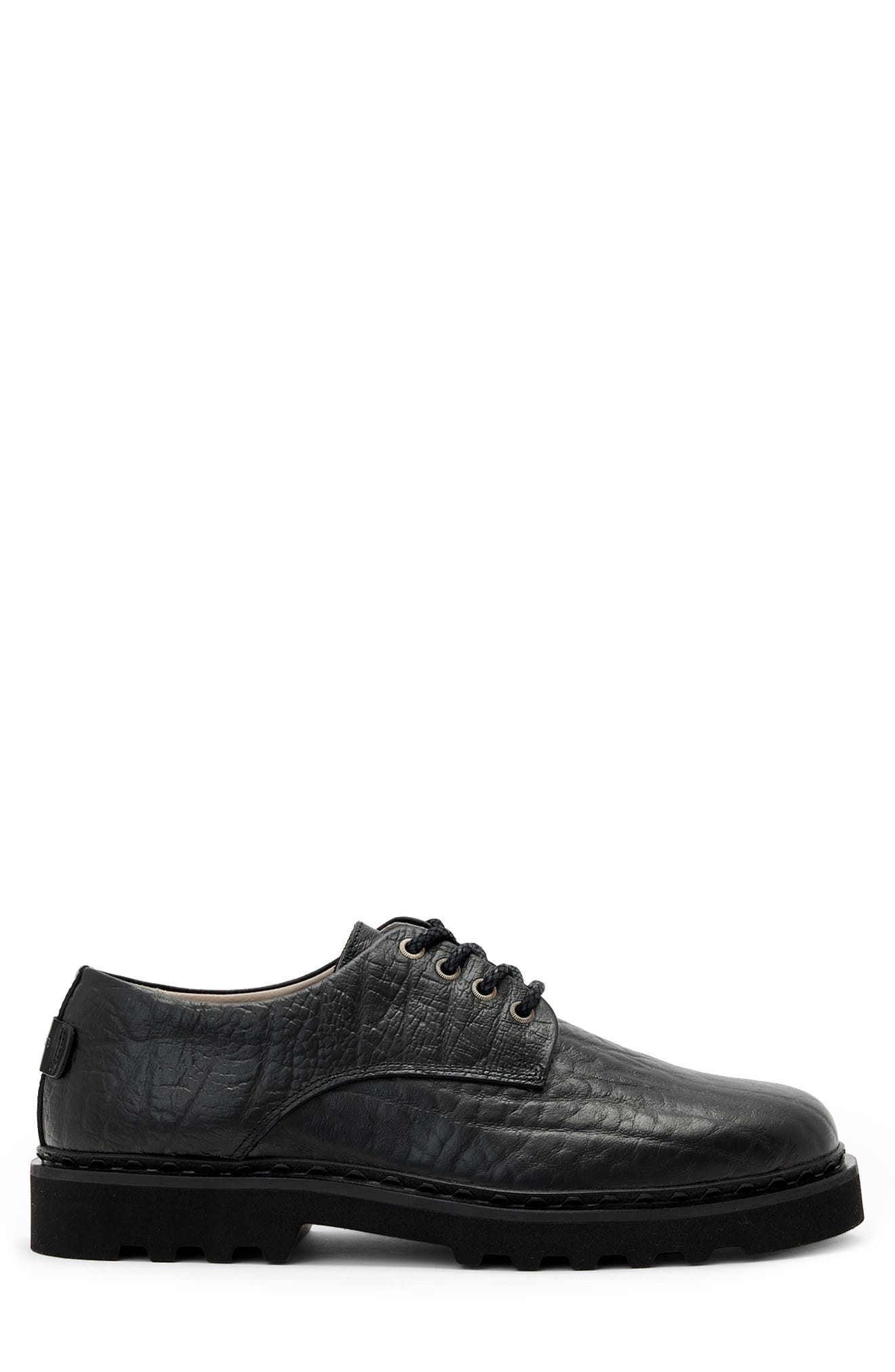 AllSaints Skiff Derby, Alternate, color, Black Grain