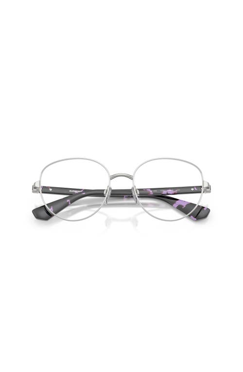 Burberry 53mm Phantos Optical Glasses In Metallic