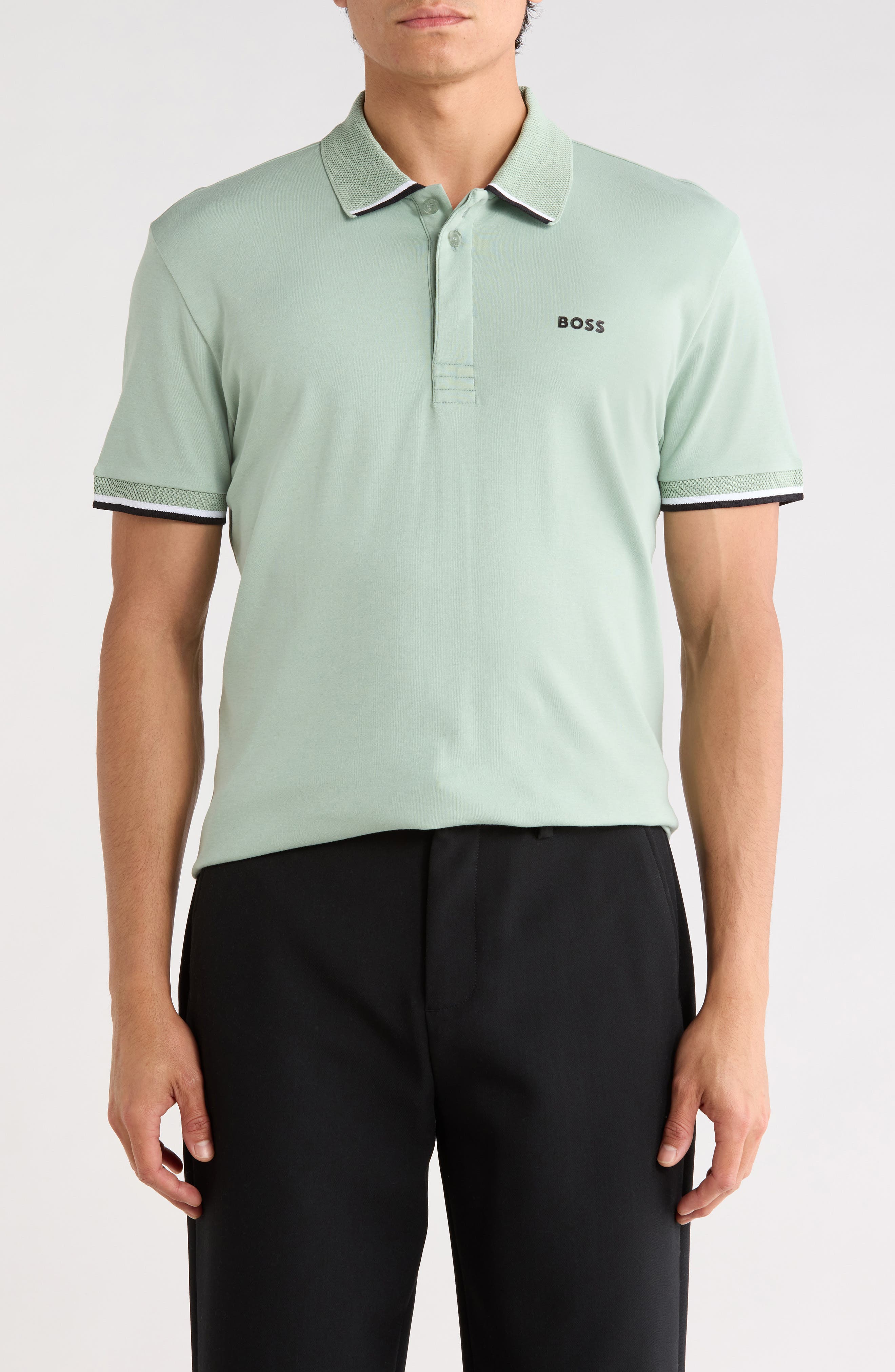 BOSS Paddy Lux Heritage Cotton Knit Polo