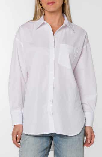 Waylon Oversize Cotton Blend Button-Up Shirt