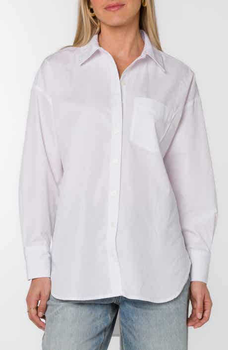 Waylon Oversize Cotton Blend Button-Up Shirt