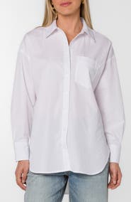 VELVET HEART Waylon Oversize Cotton Blend Button-Up Shirt