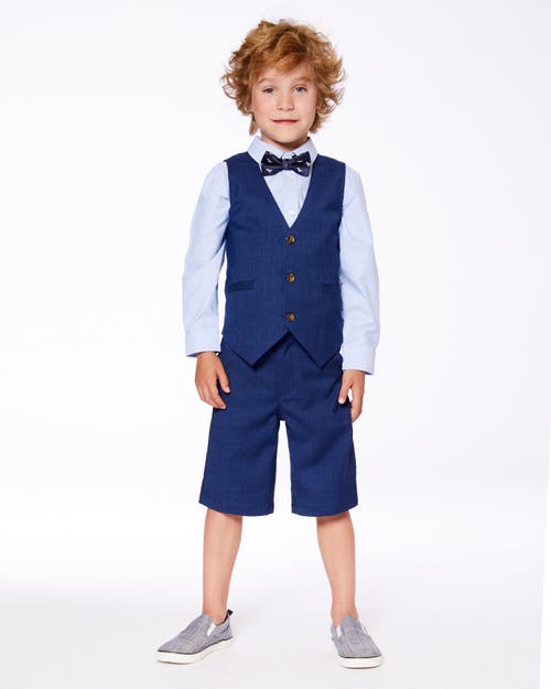 Deux Par Deux Little Boy's Long Sleeve Button Down Shirt Pale Blue In Pale Blue