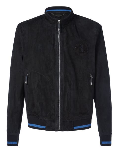 Leather Bomber Members Only Men