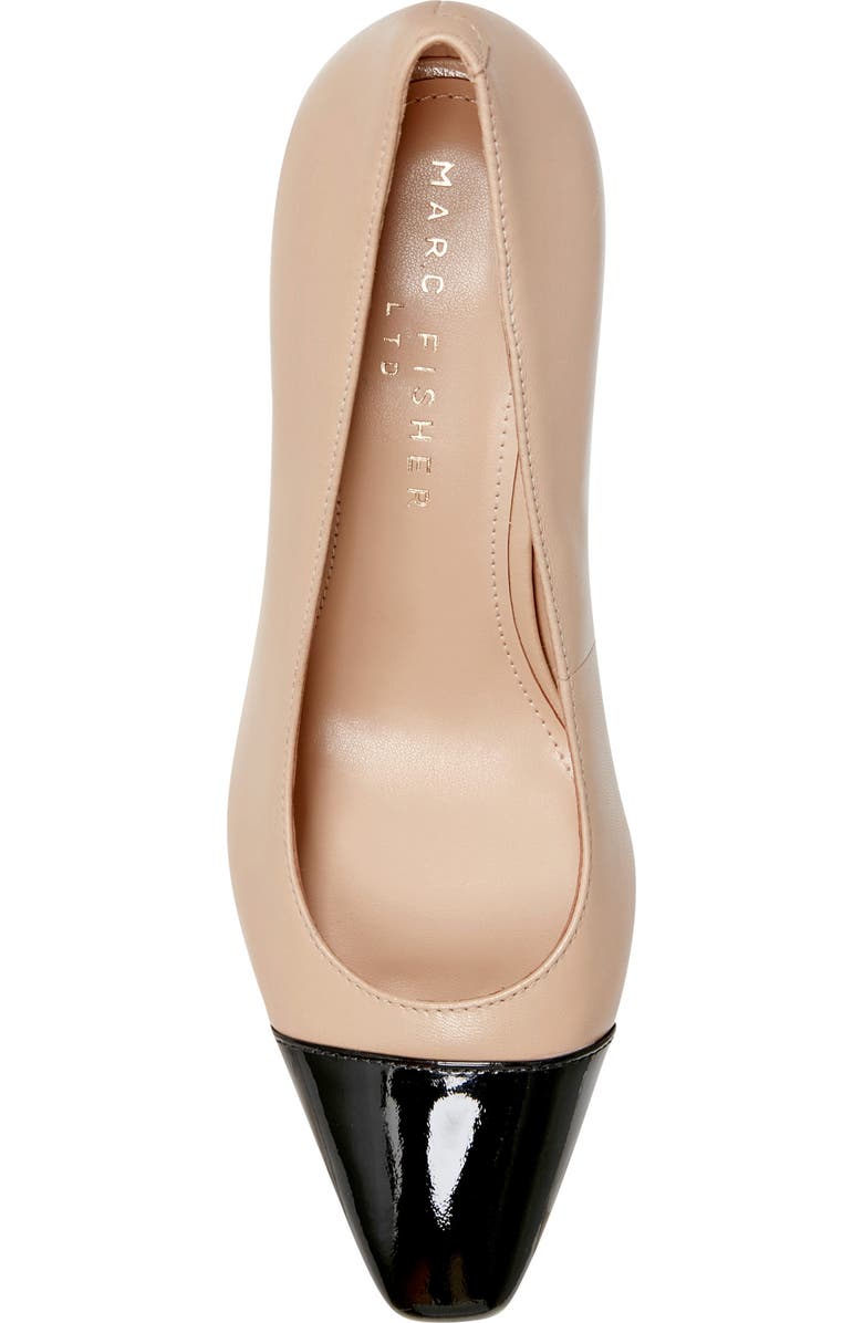 Marc Fisher LTD Vernie Block Heel Pump, Alternate, color, Natural