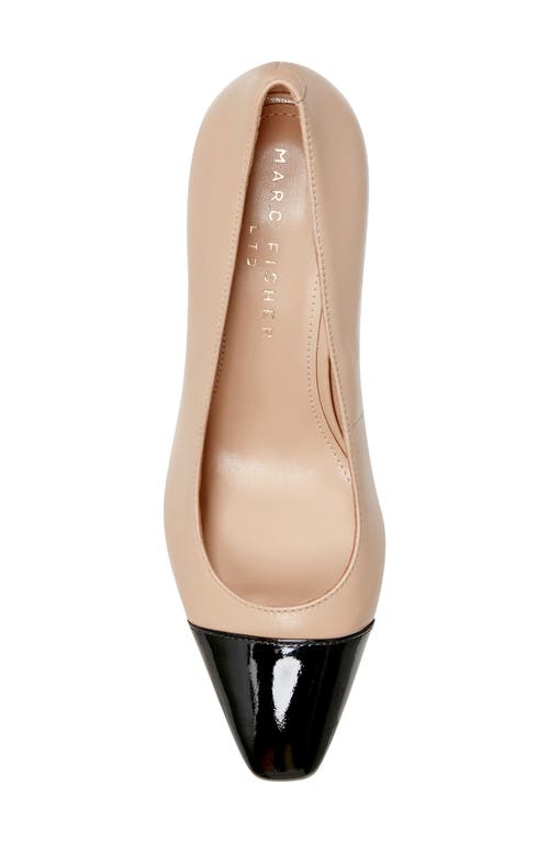 Marc Fisher Ltd Vernie Block Heel Pump In Natural