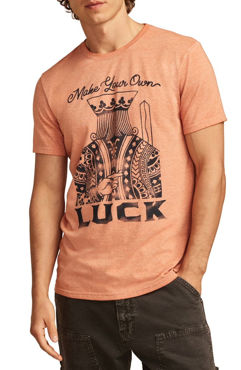 Lucky Brand Make your Luck Graphic T-Shirt, Main, color, 