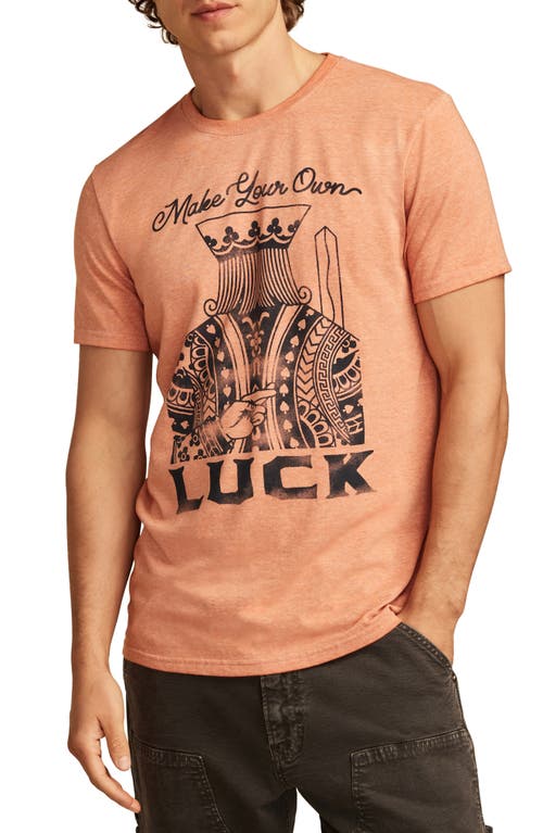 Lucky Brand Make Your Luck Graphic T-shirt In Autum Glaze
