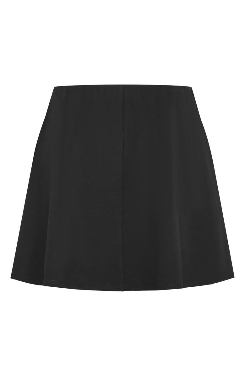 City Chic Peytonn A-Line Stretch Ponte Miniskirt, Alternate, color, 